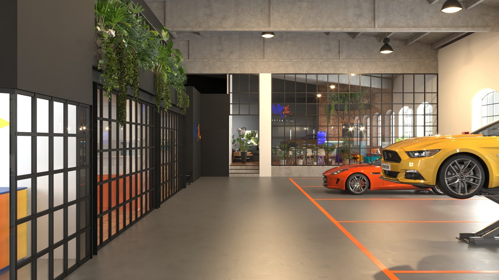 Rendering del centro dedicato ai danni da grandine a Monza
